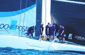 Zespół rozpoznawczy Pucharu Ameryki potwierdza ogień we Francji AC75