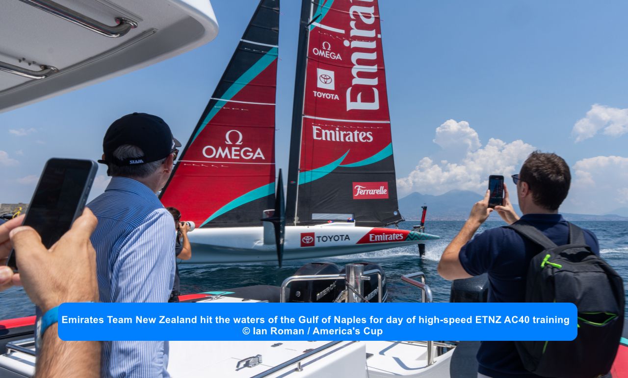 AC38 NZL AC40 Naples Training