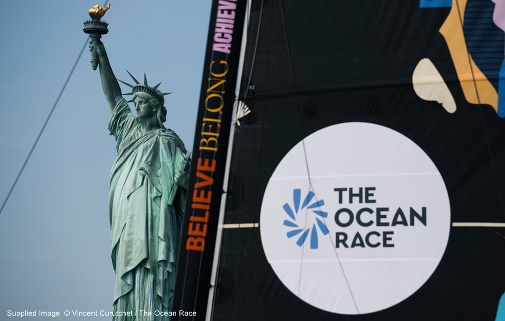 Sześcioosobowa flota IMOCA wyrusza na start na morzu Ocean Race Atlantic