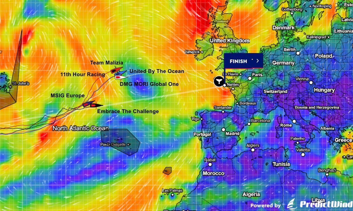 The Ocean Race Atlantic Pos Chart 8 Sep 2026