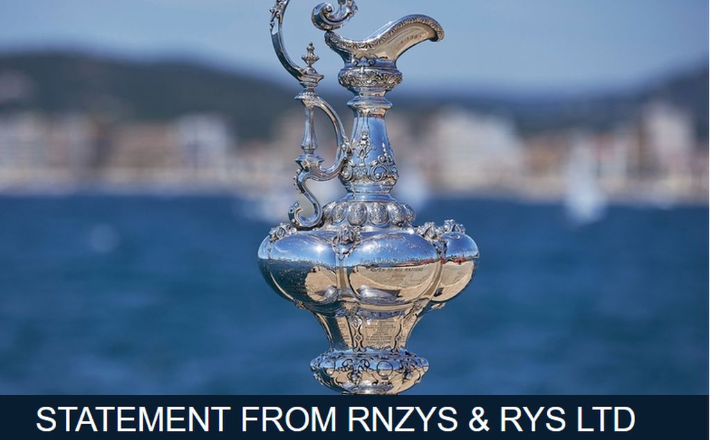 STATEMENT FROM RNZYS & RYS LTD AS DEFENDER AND CHALLENGER OF RECORD IN RESPONSE TO NYYC